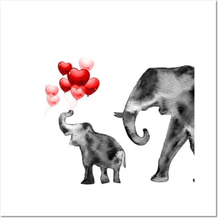 Elephant Family Posters and Art